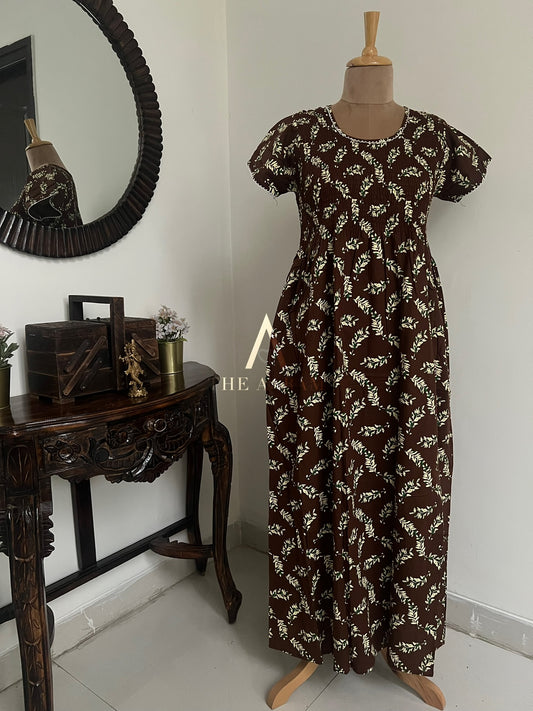 Smocked Cotton Nighty – SN68