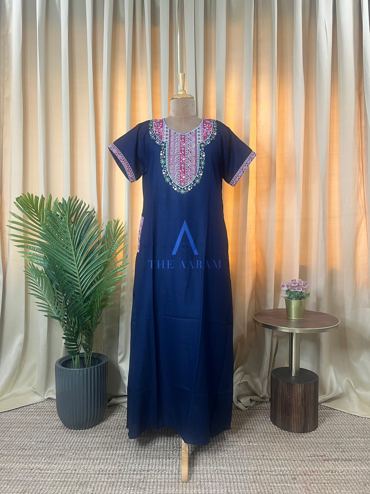 Rani Mrinalini – Bhopali Embroidery Alpine A-Line Nighty