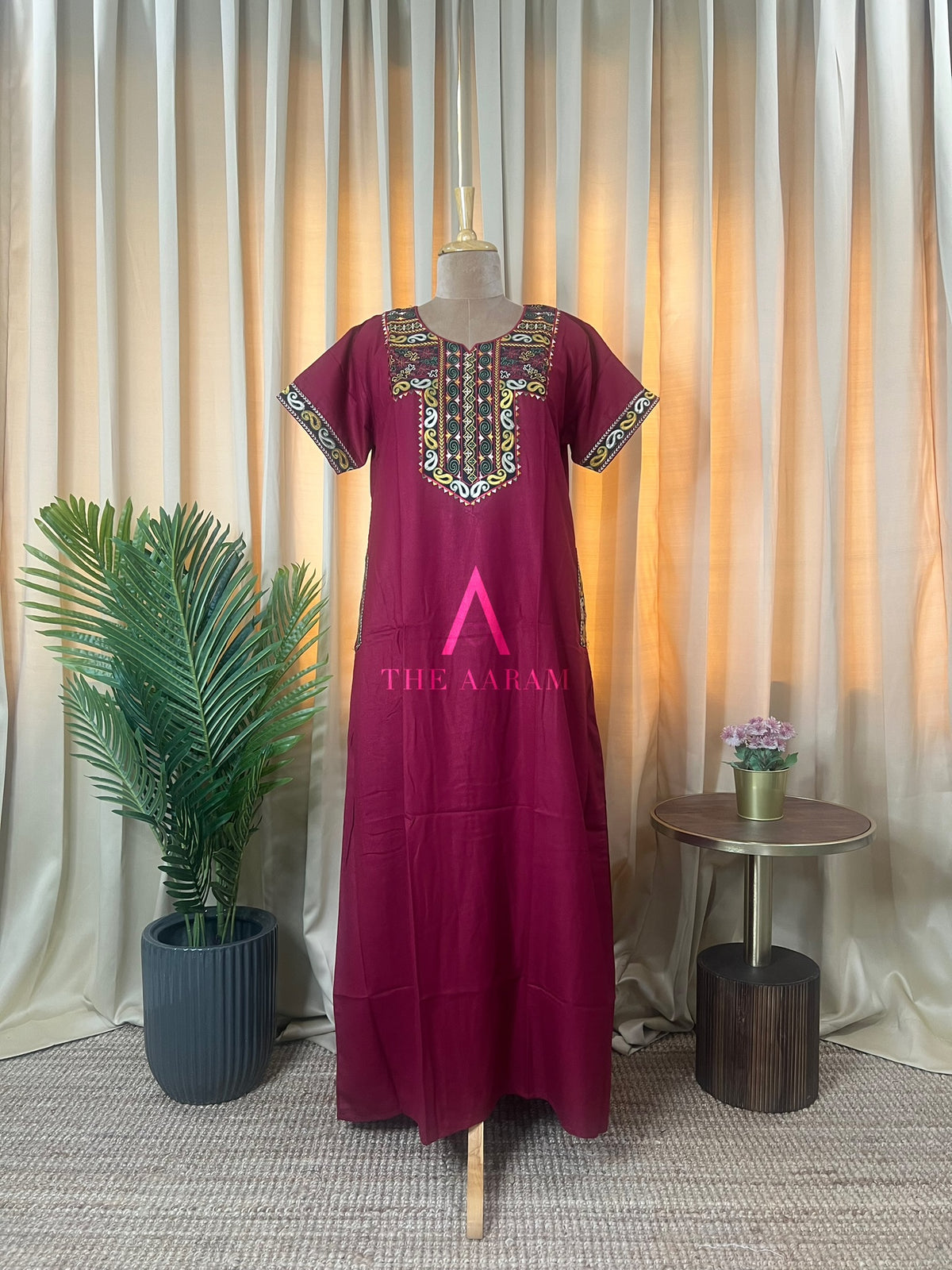 Rani Naikidevi – Bhopali Embroidery Alpine A-Line Nighty