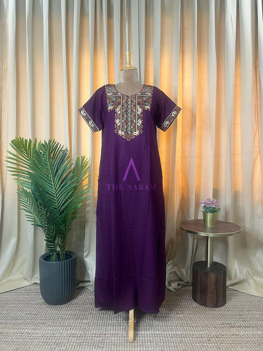 Rani Keladi Chennamma – Bhopali Embroidery Alpine A-Line Nighty