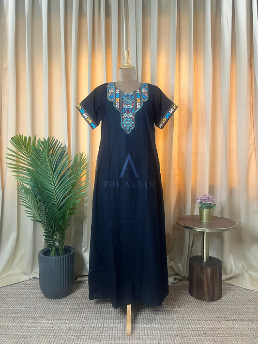 Rudrama Devi – Bhopali Embroidery Alpine A-Line Nighty