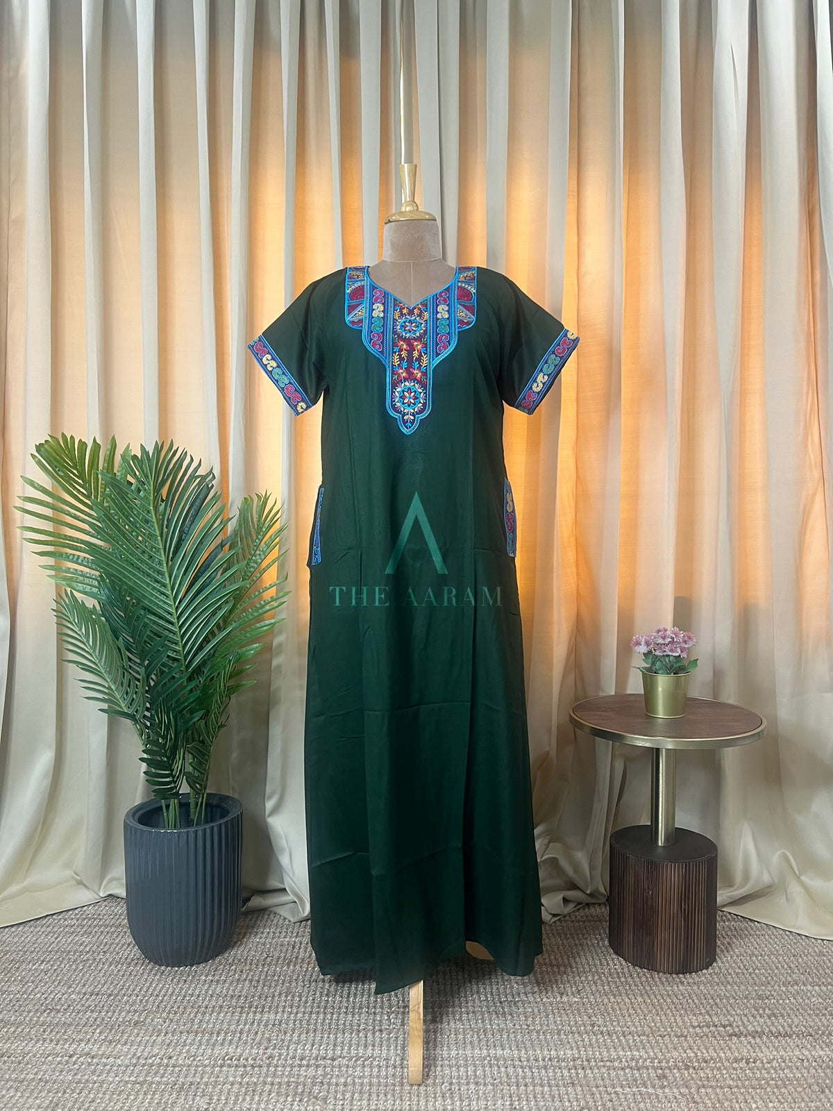 Jijabai – Bhopali Embroidery Alpine A-Line Nighty