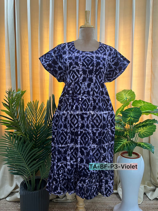 Batik Cotton Frill Frock-17