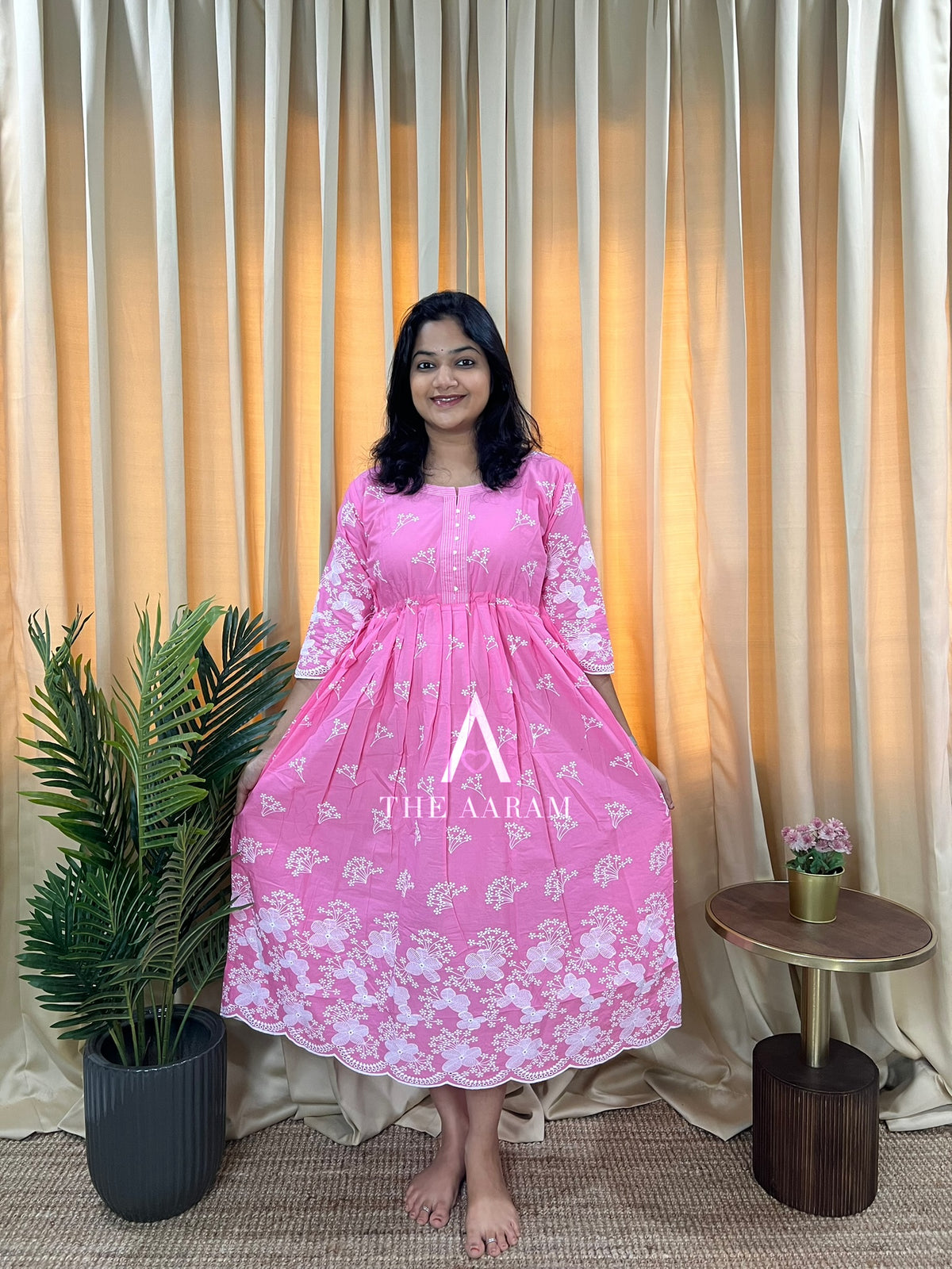 Chikankari Cotton Frock — Meher