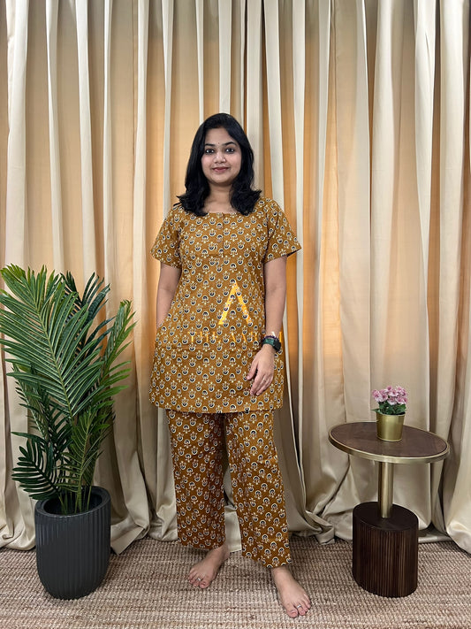 Golden Motif Co-Ord Set