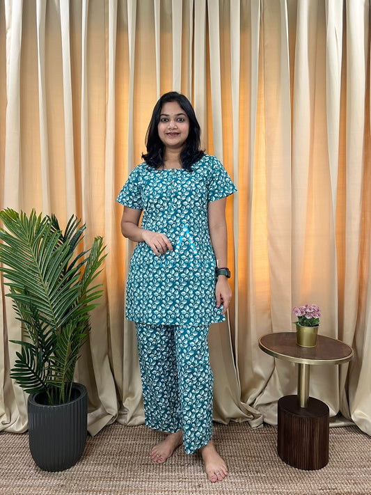Teal Bloom Co-Ord Set