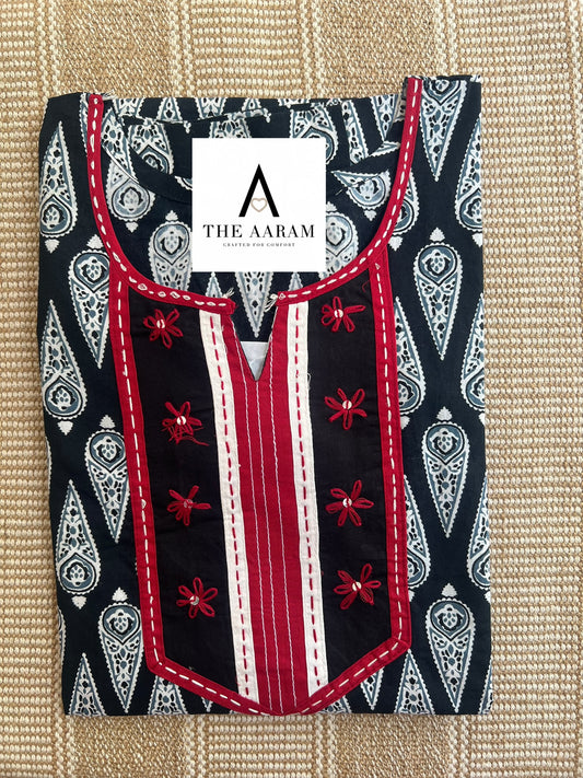 Cotton Embroidery Nighty XL - 23