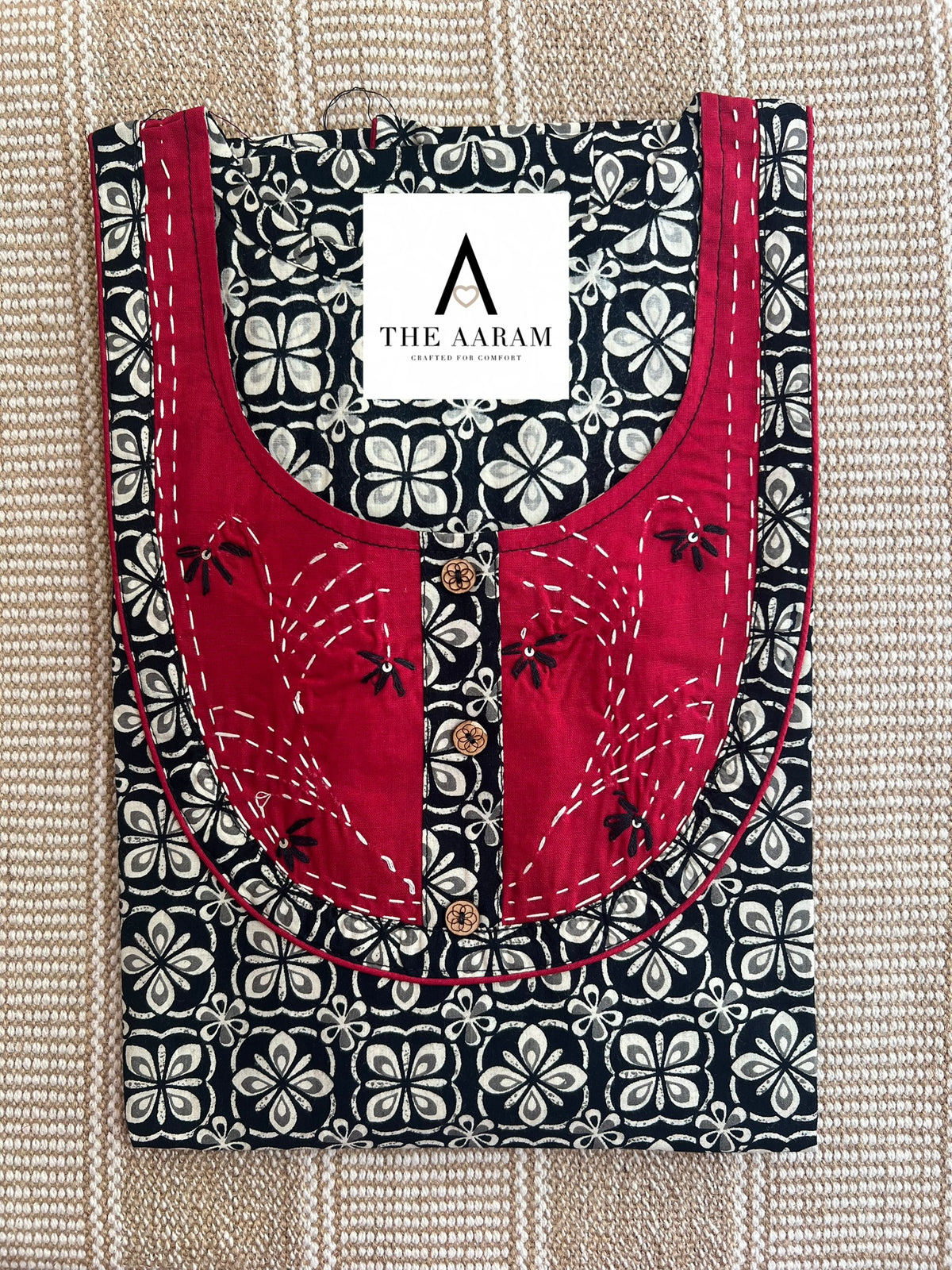 Cotton Embroidery Nighty XL - 08