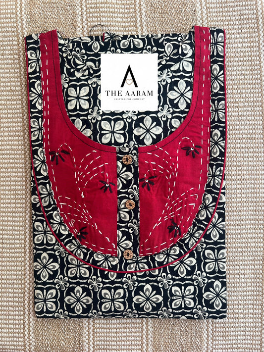 Cotton Embroidery Nighty XL - 08