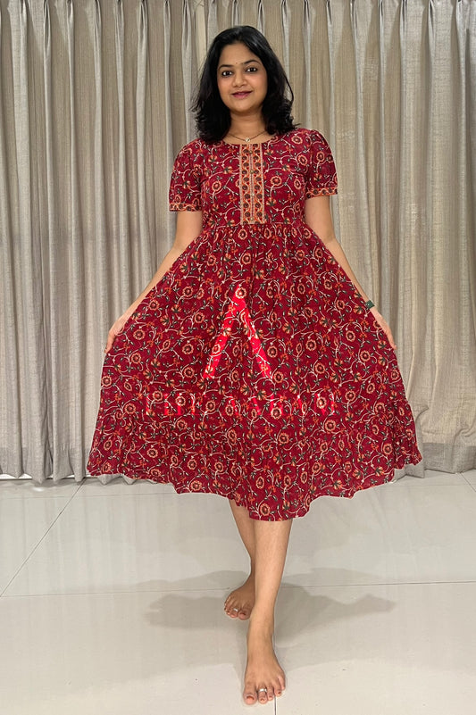 Berry Bloom Feeding Frill Frock