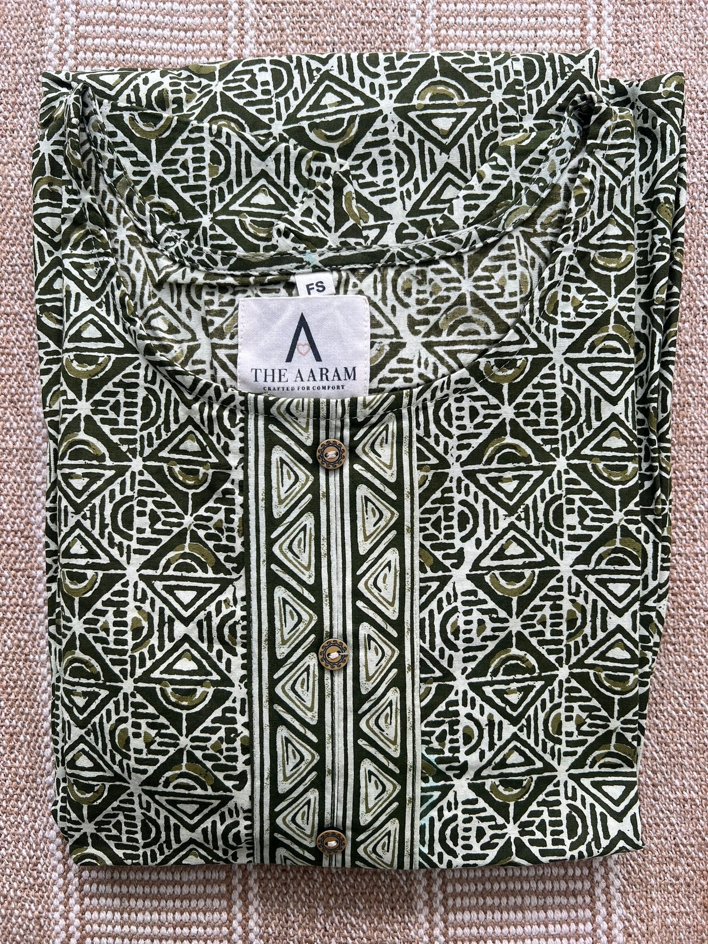 Olive Mosaic Comfort Maxi