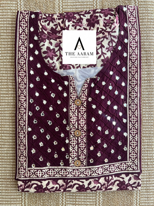 Cotton Mirror-Work Nighty XL - 33