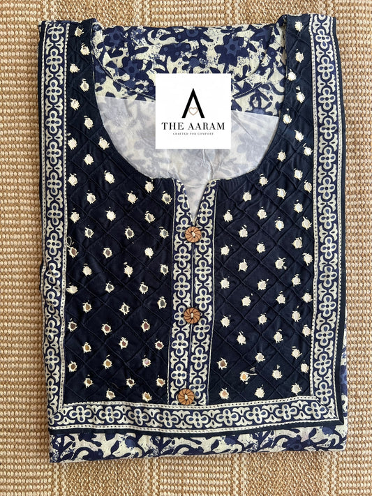 Cotton Mirror-Work Nighty XL - 37