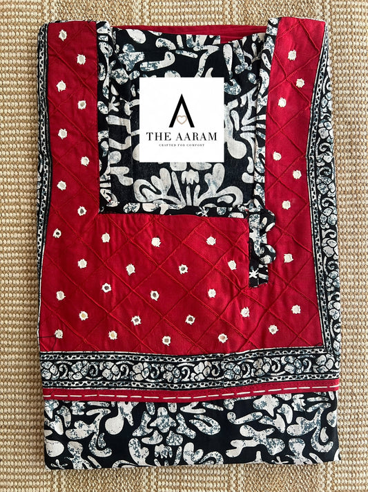 Cotton Mirror-Work Nighty XL - 38