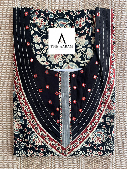 Cotton Mirror-Work Nighty XL - 44