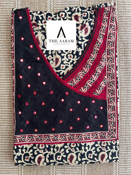 Cotton Mirror-Work Nighty XL - 45