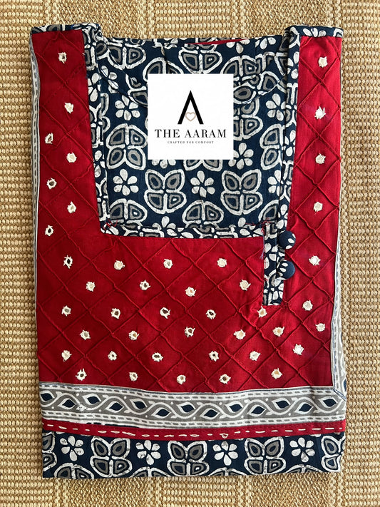 Cotton Mirror-Work Nighty XL - 70