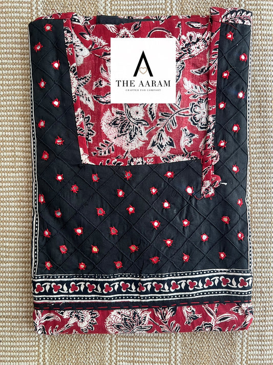 Cotton Mirror-Work Nighty XL - 72