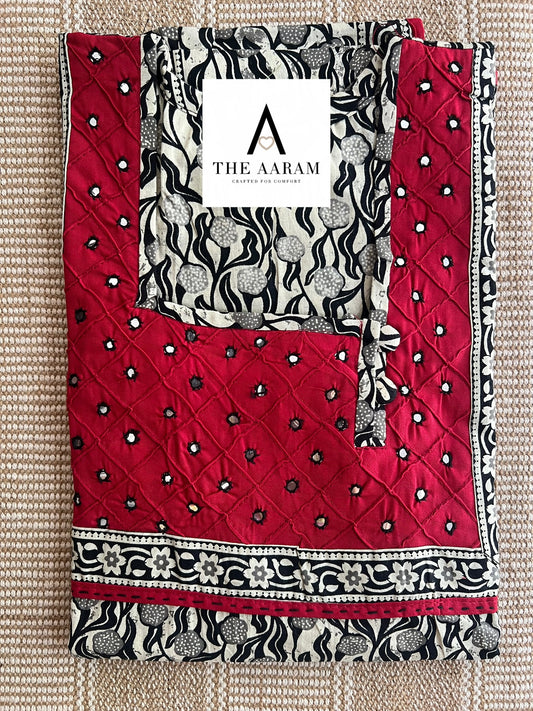 Cotton Mirror-Work Nighty XL - 79
