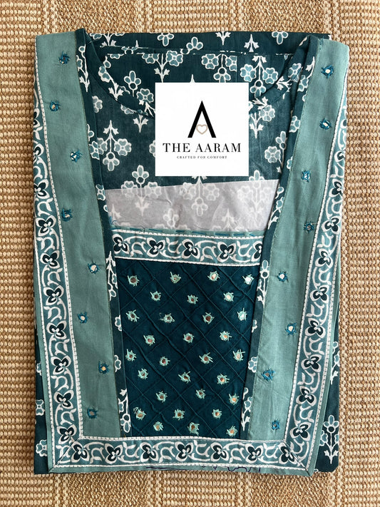 Cotton Mirror-Work Nighty XXL - 39