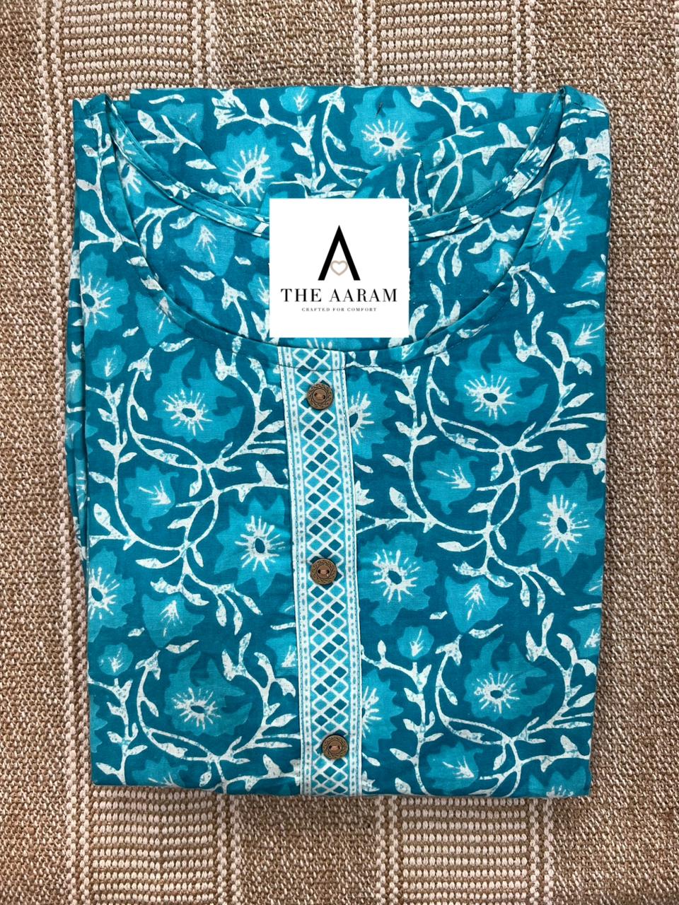 Aqua Blue Comfort Maxi