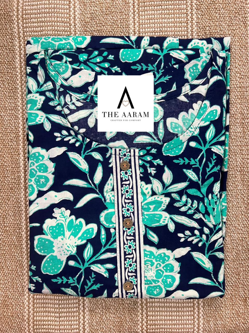 Teal Navy Comfort Maxi