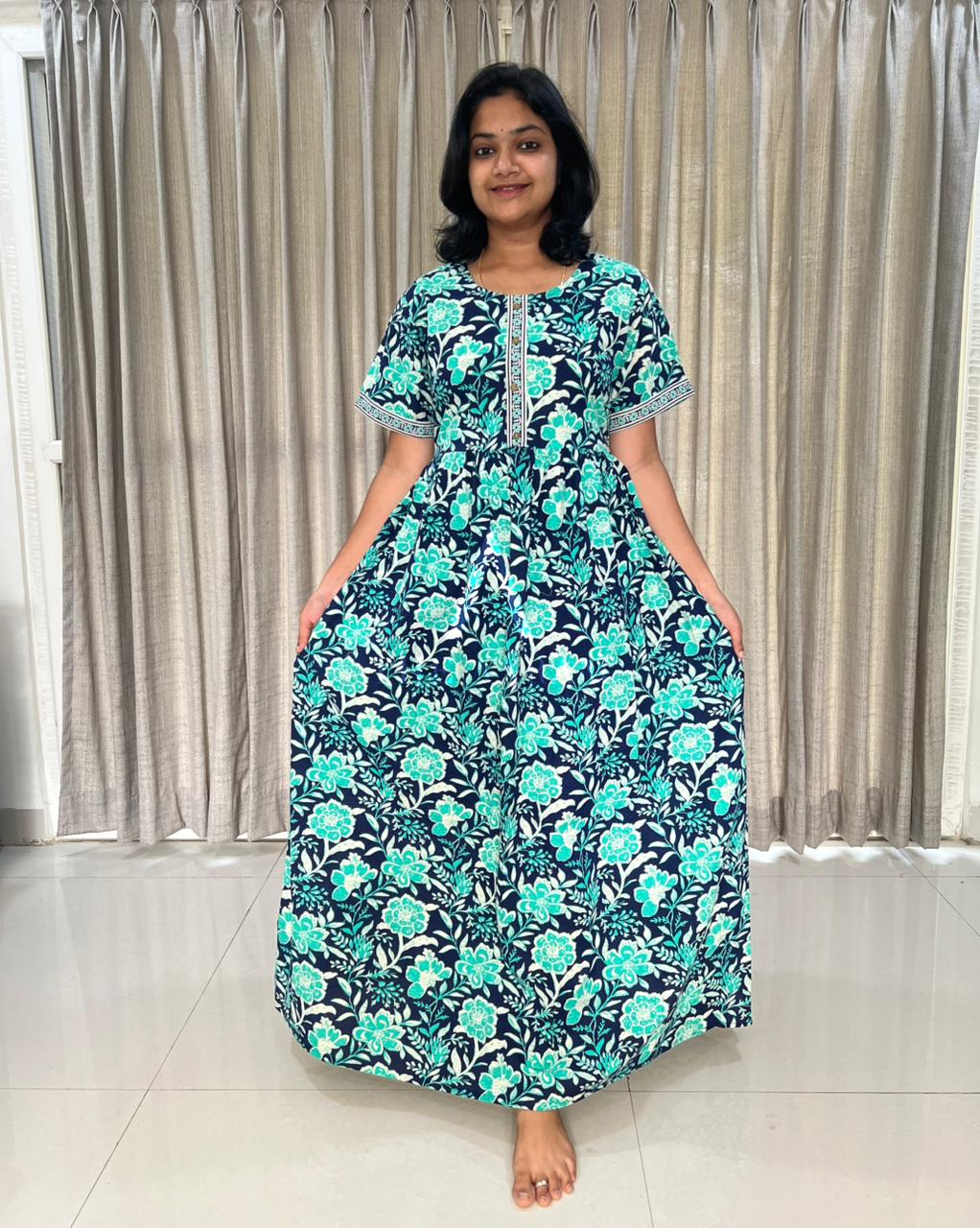 Teal Navy Comfort Maxi