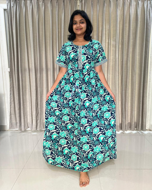 Teal Navy Comfort Maxi