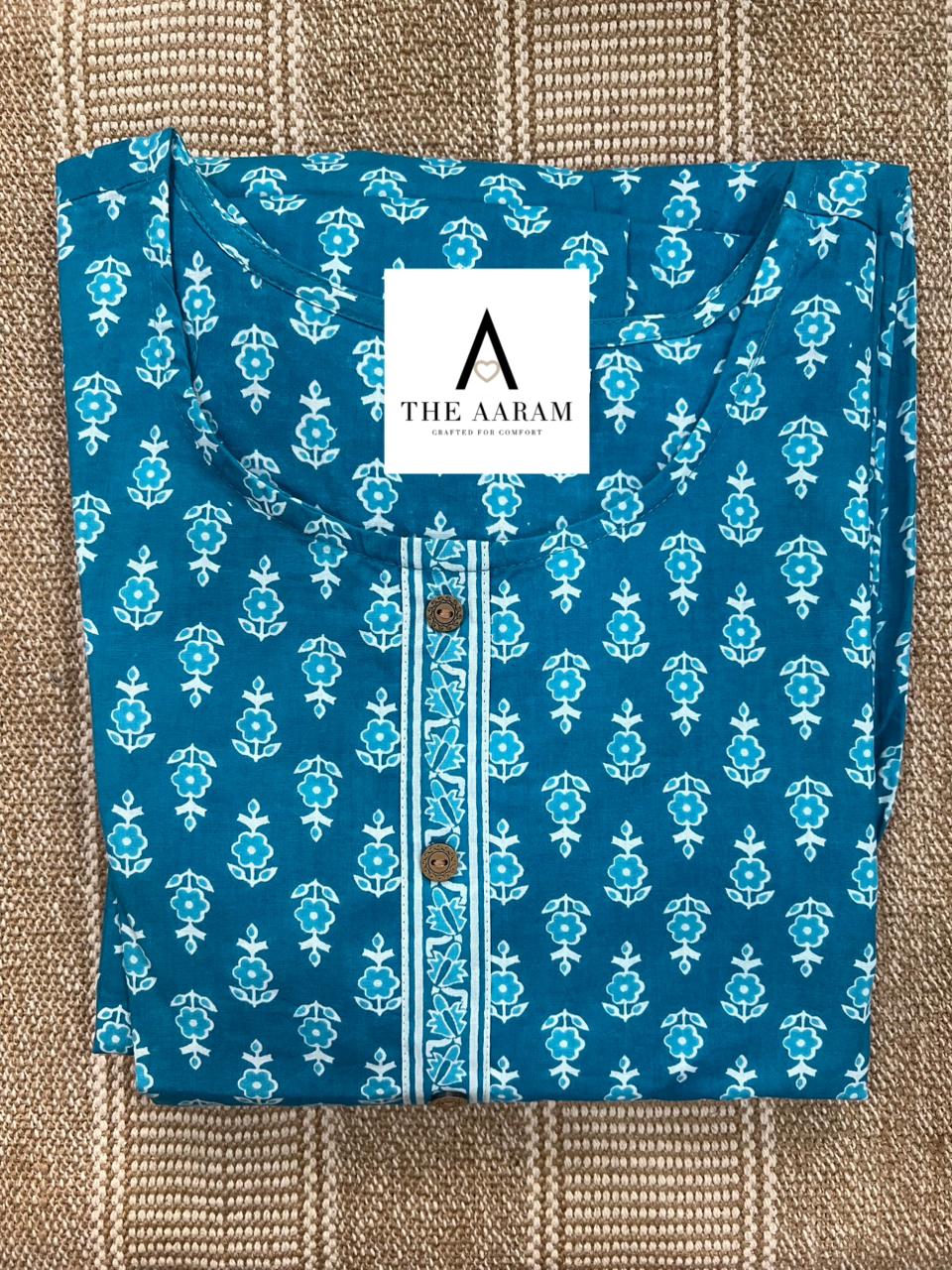 Peacock Blue Comfort Maxi