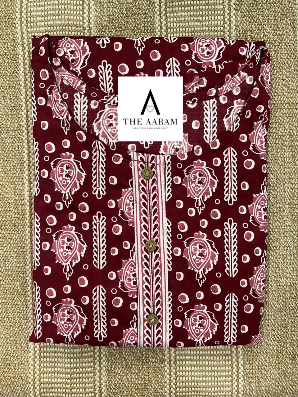 Maroon Comfort Maxi