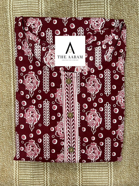 Maroon Comfort Maxi