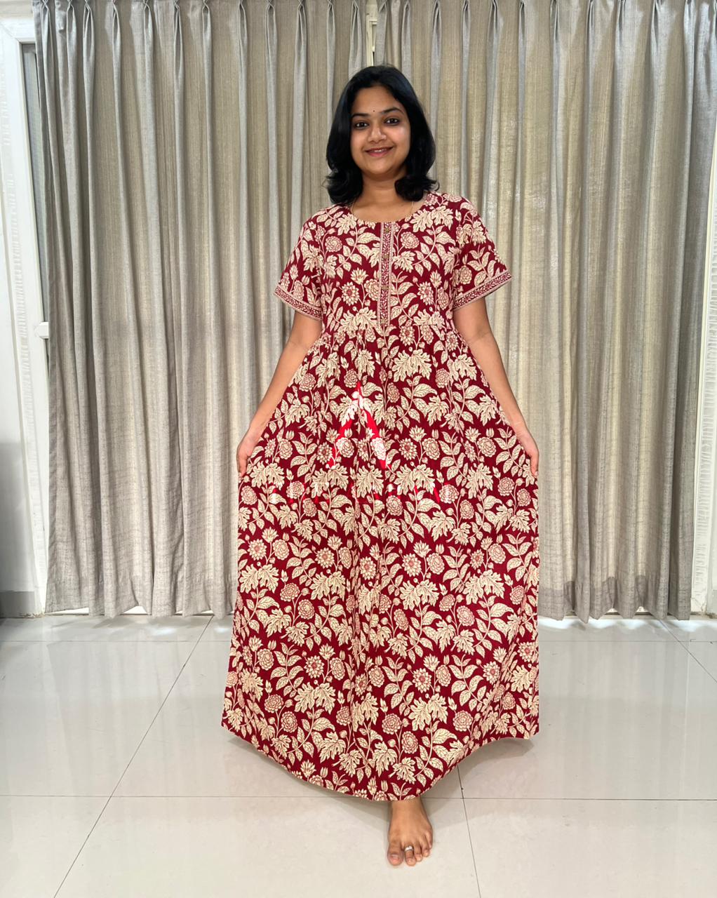 Wine Maroon Comfort Maxi
