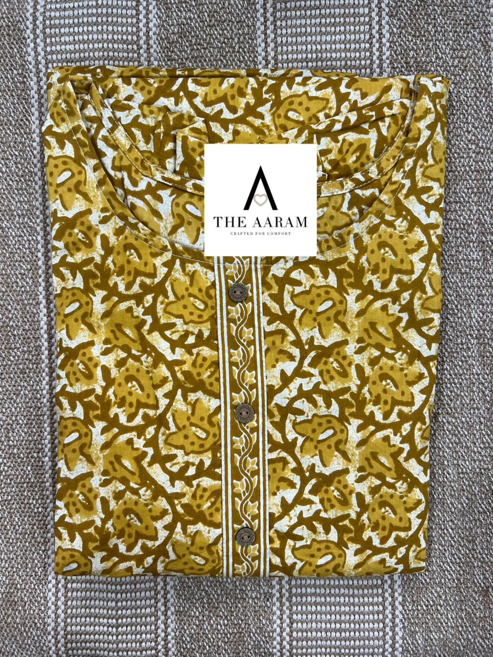 Mustard Yellow Meadow Comfort Maxi
