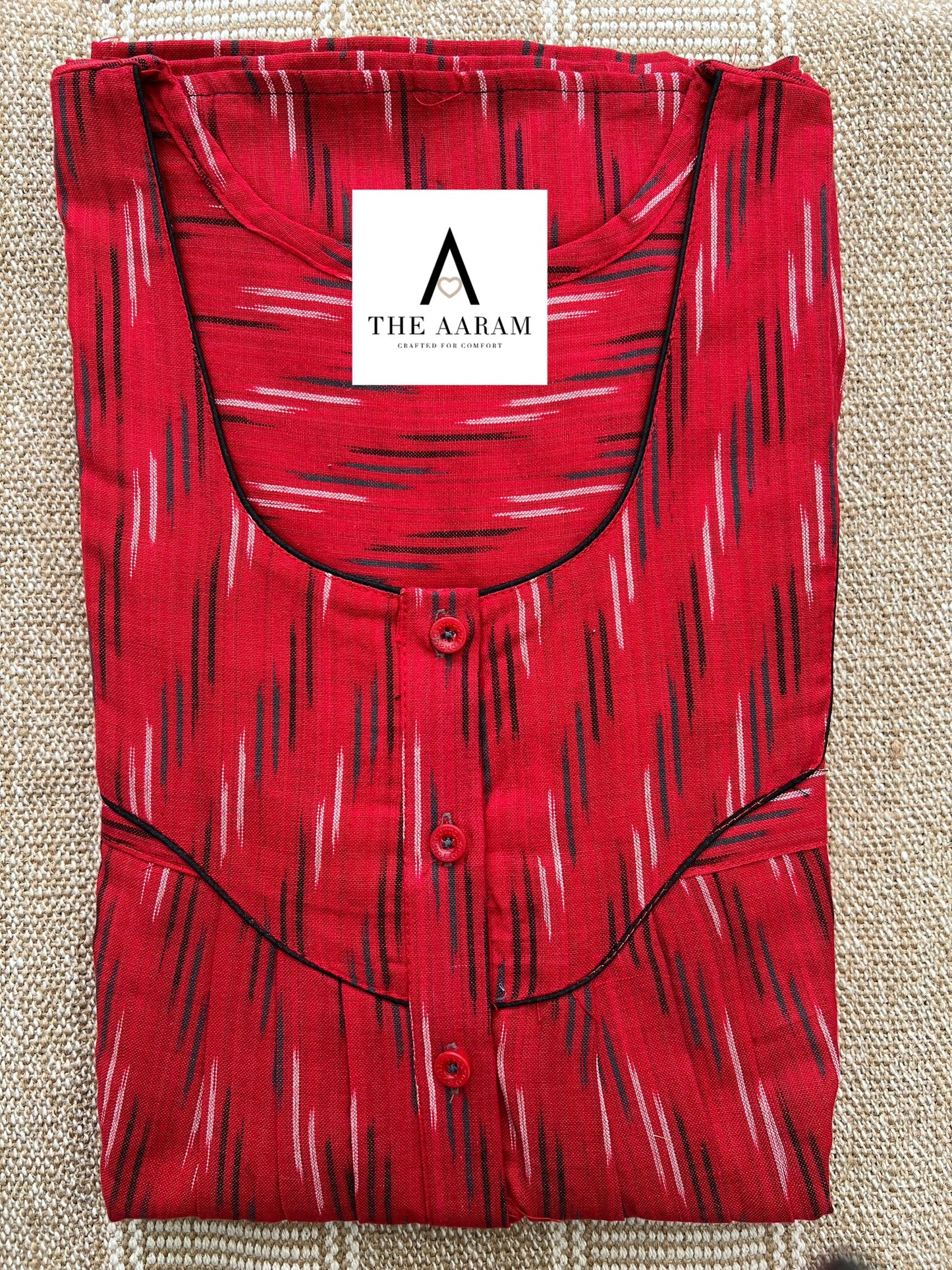 Ikkat Cotton Nighty – IC03