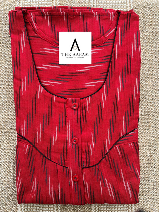 Ikkat Cotton Nighty – IC03