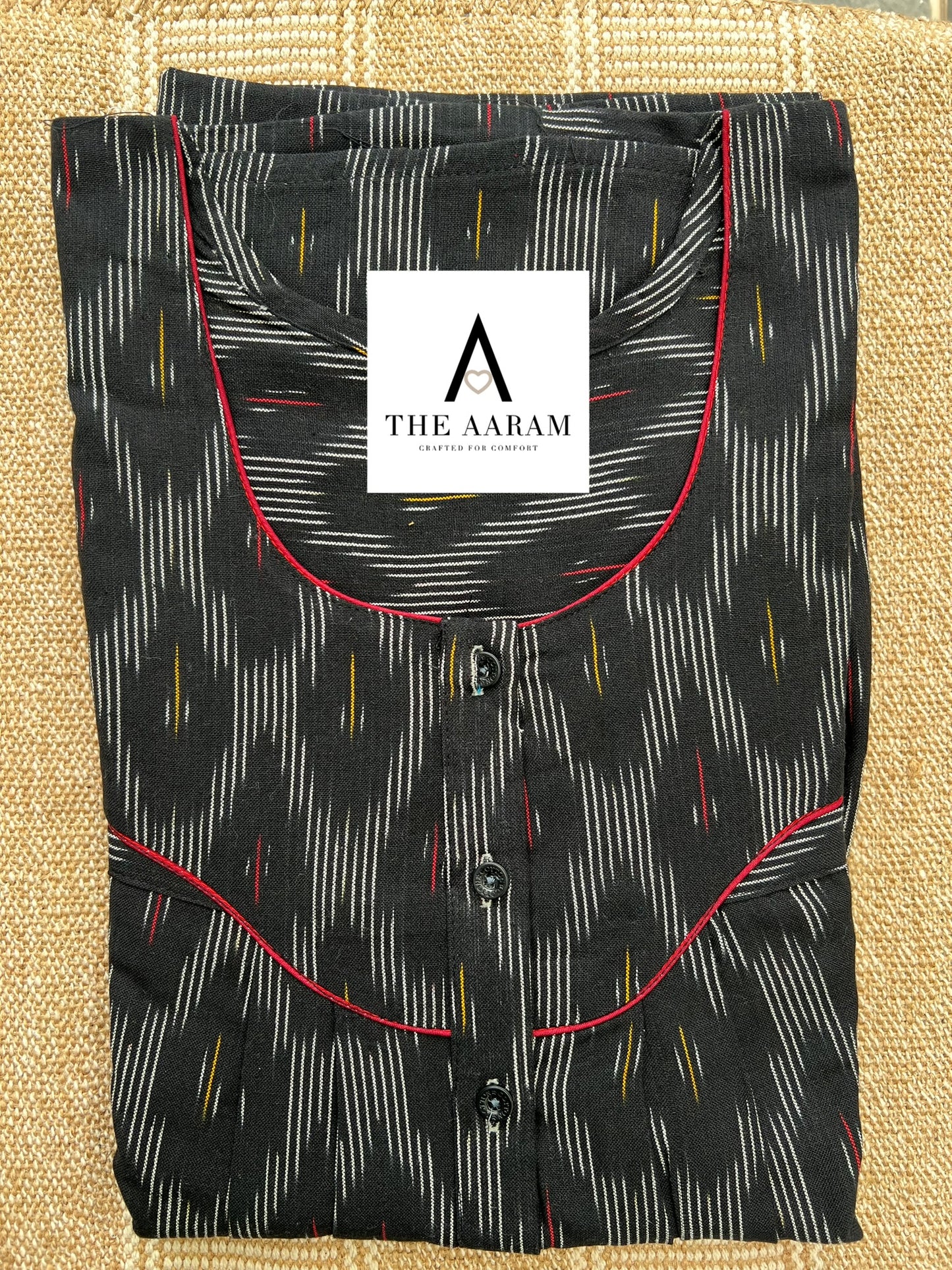 Ikkat Cotton Nighty – IC05