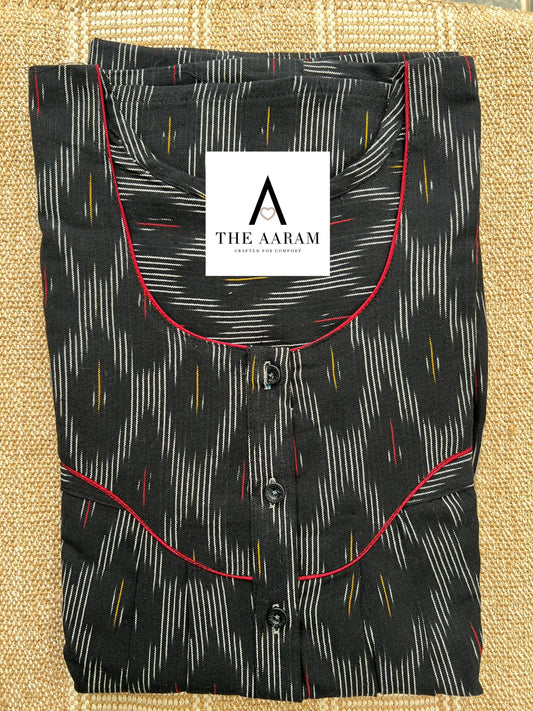 Ikkat Cotton Nighty – IC05
