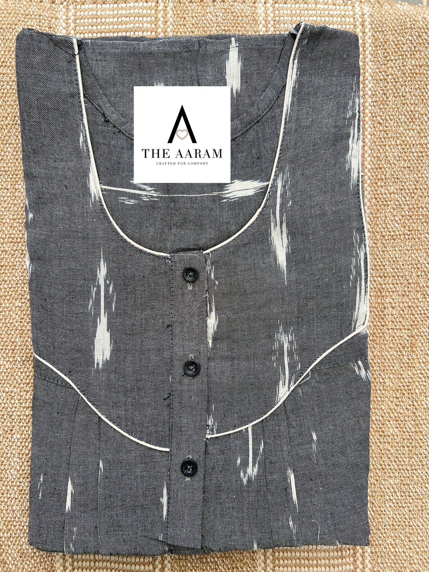 Ikkat Cotton Nighty – IC06