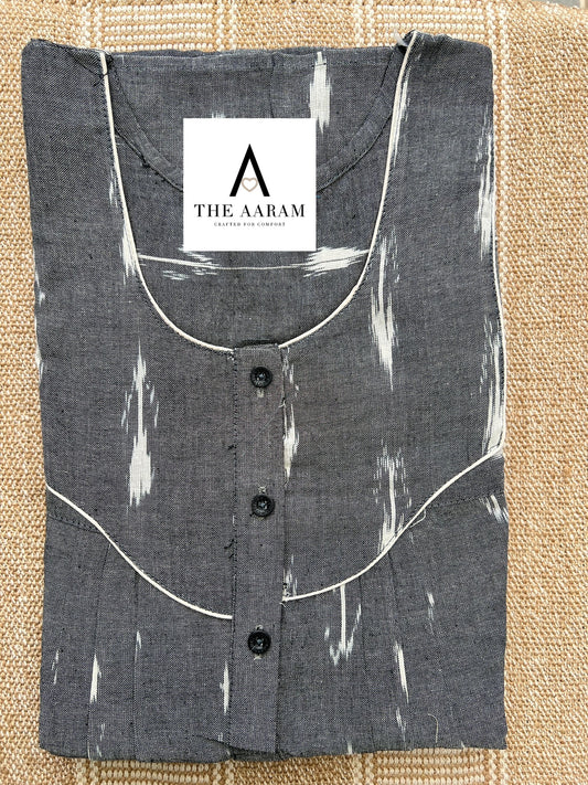 Ikkat Cotton Nighty – IC06