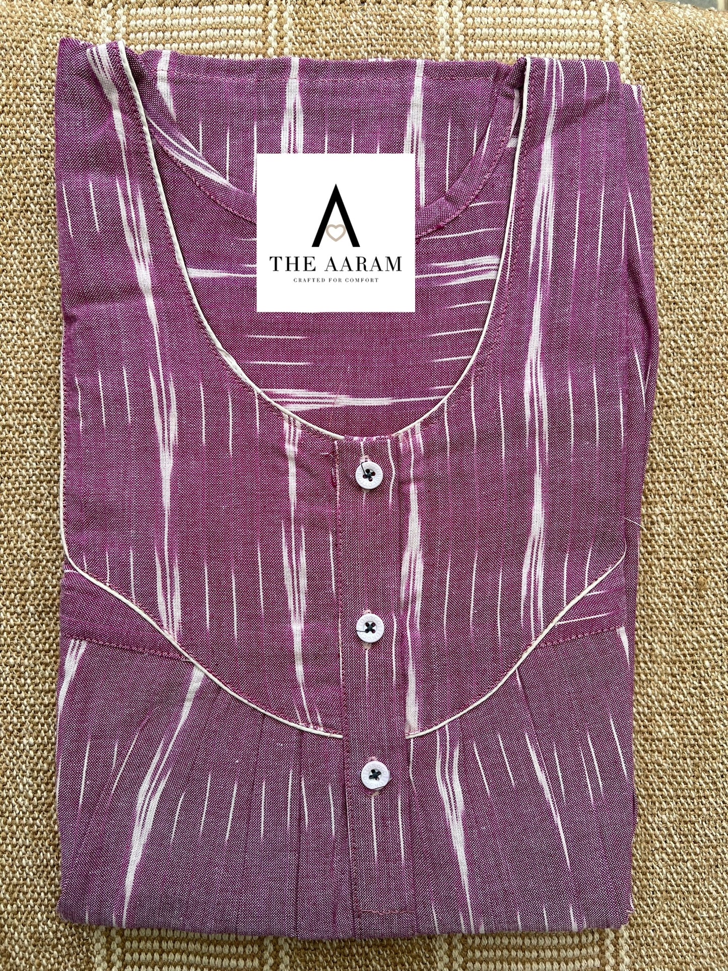 Ikkat Cotton Nighty – IC08