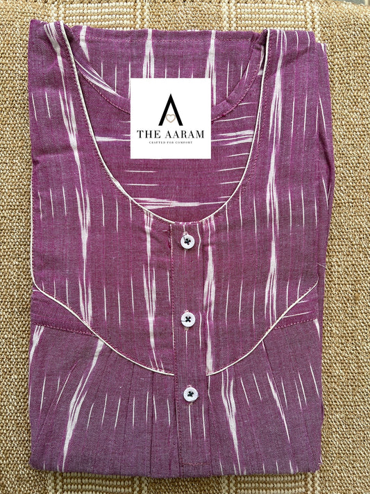 Ikkat Cotton Nighty – IC08