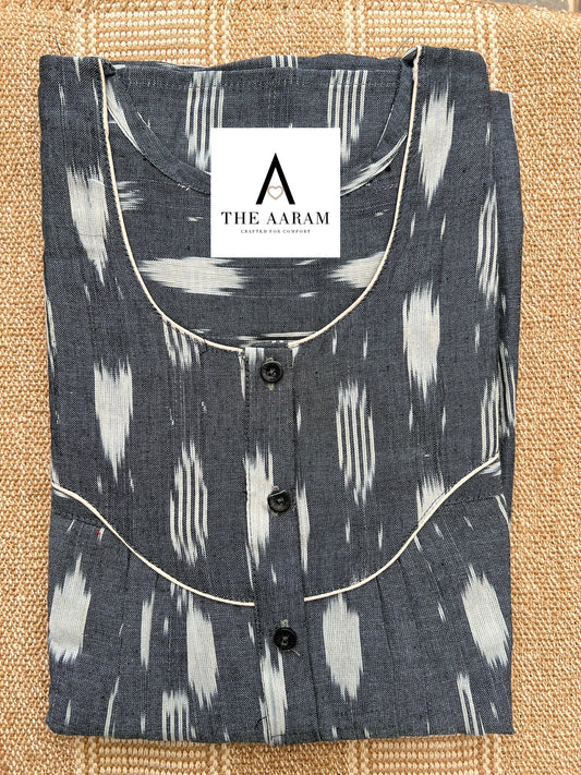 Ikkat Cotton Nighty – IC09