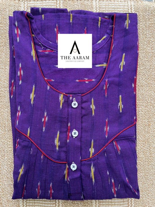 Ikkat Cotton Nighty – IC15