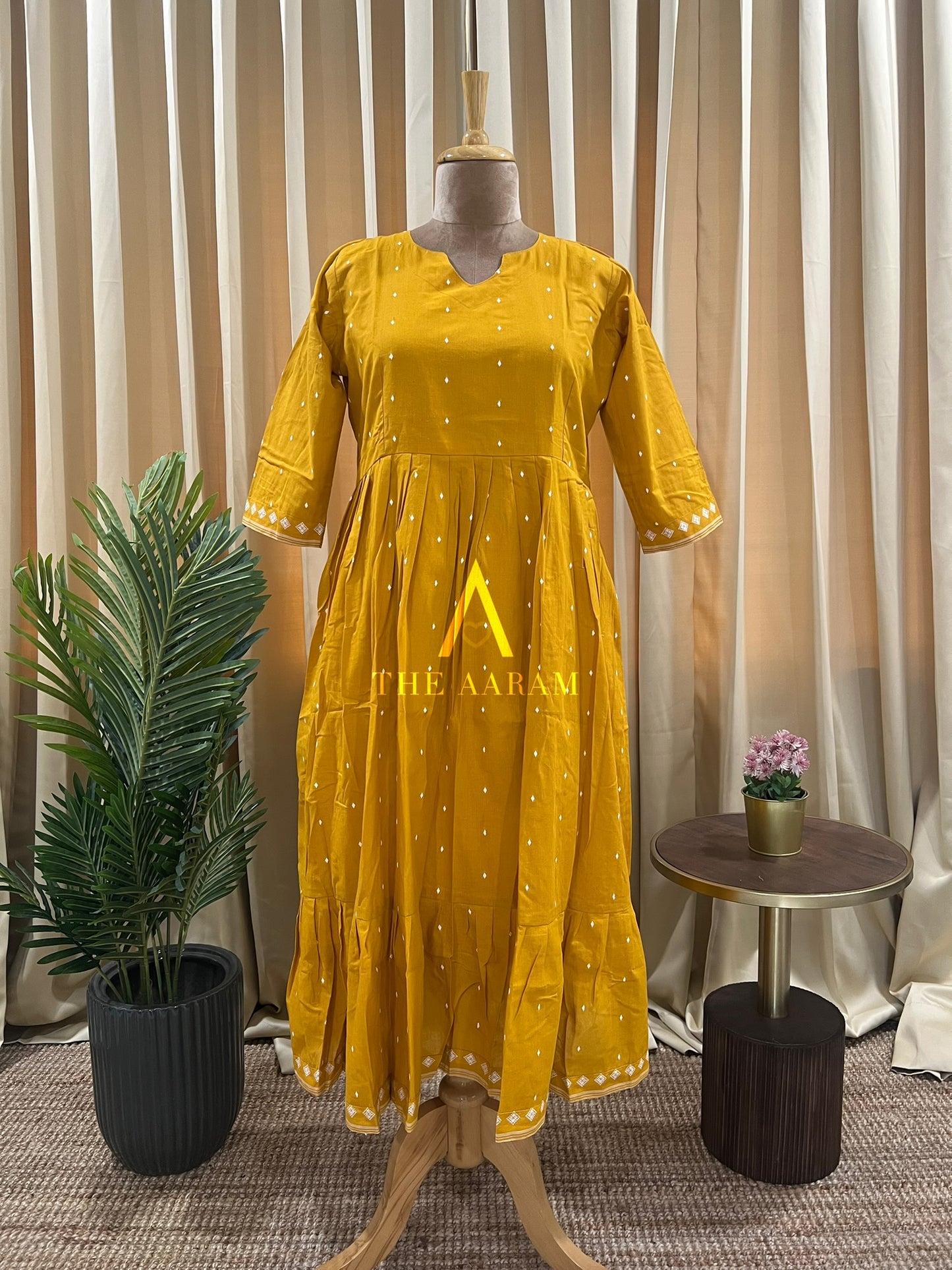 Haldi Jamdhani Frock