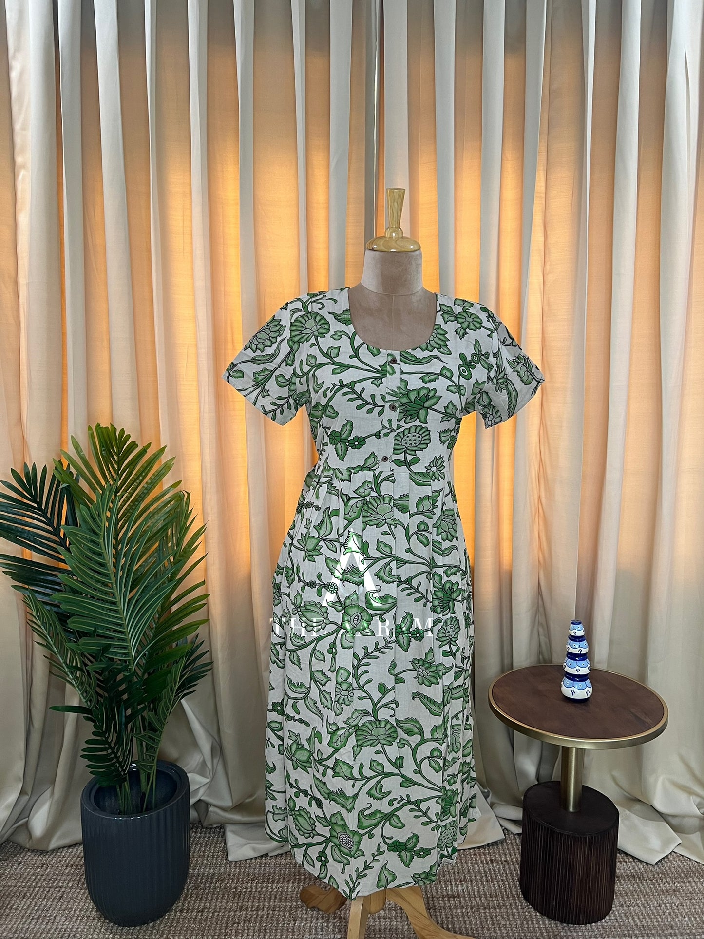 Kalamkari Cotton Comfort Frock - 11