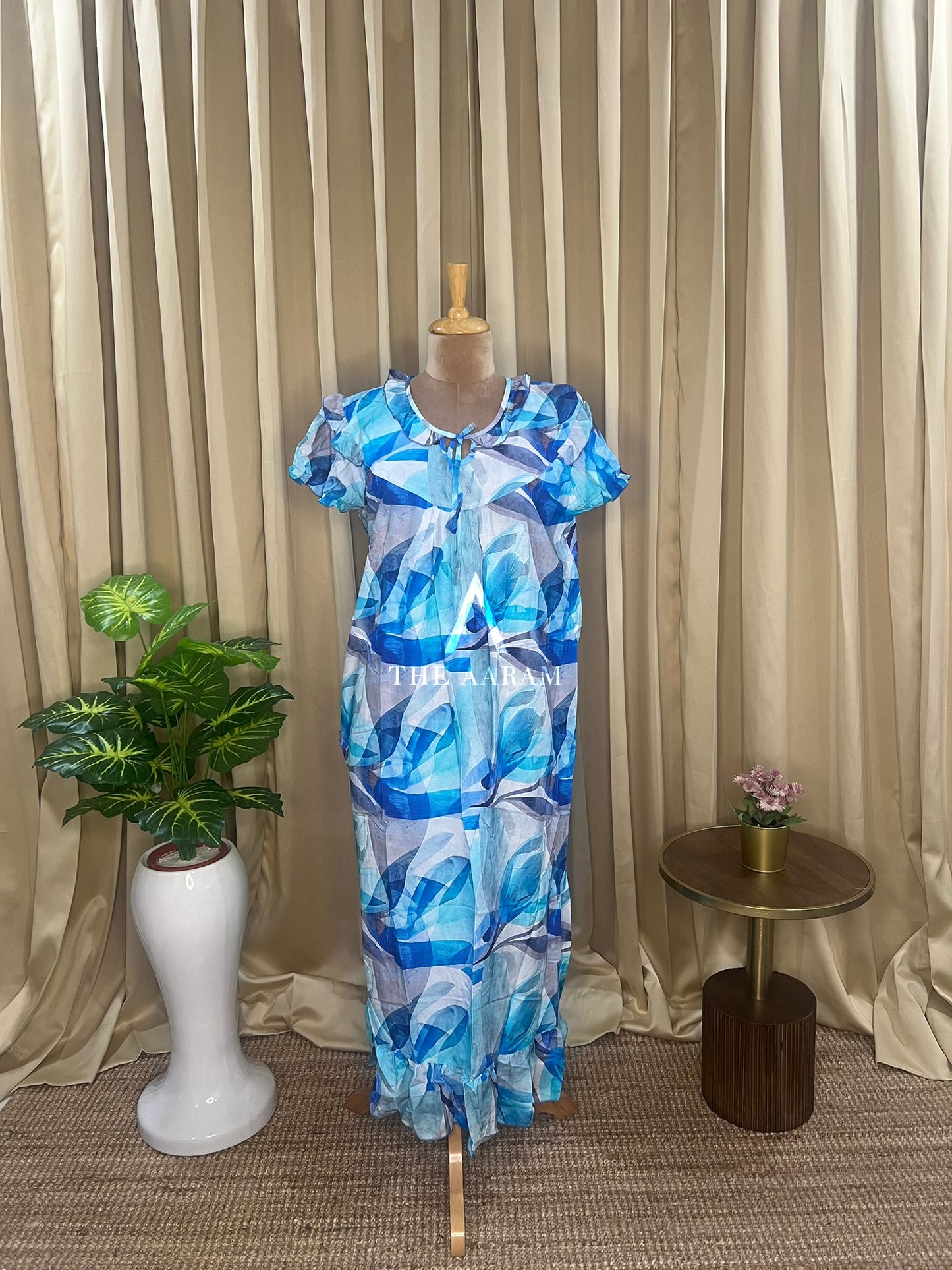 Frill Rayon Nighty-02