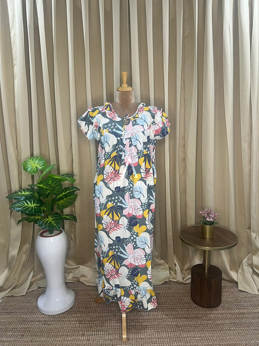 Frill Rayon Nighty-05