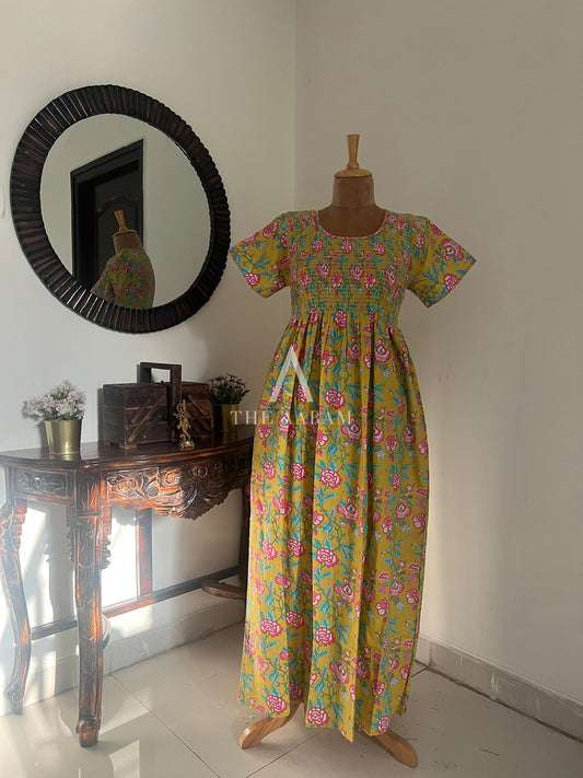 Smocking Comfort Frock - SCF67