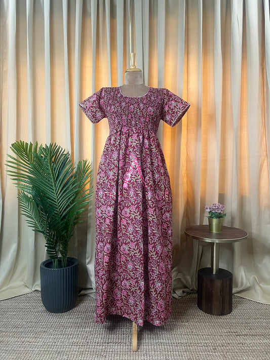 Smocking Comfort Frock - SCF68