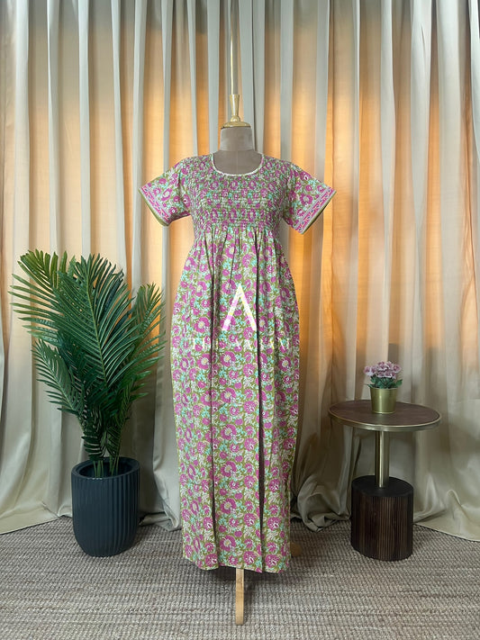 Smocking Comfort Frock - SCF76